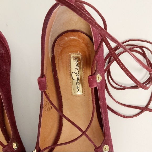 Halogen Lace Up Pointed Studded Ballet Flats - Picture 6 of 8